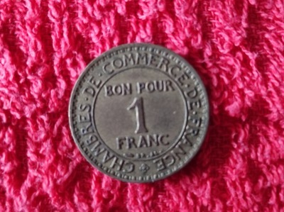 FRANCJA, 1 FRANK, 1922