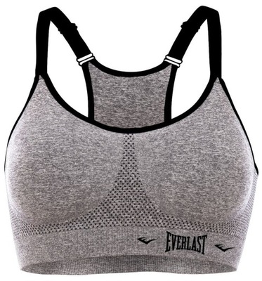 EVERLAST Biustonosz sportowy push-up SZARY S/M