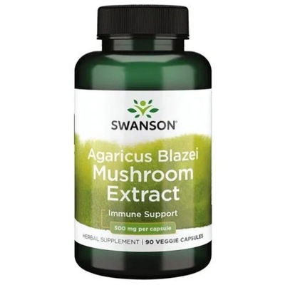 Swanson Grzyby Agaricus Blazei 500mg 90 vkaps