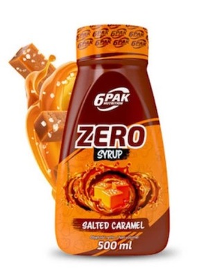 6PAK Syrup ZERO 500ml Słony karmel