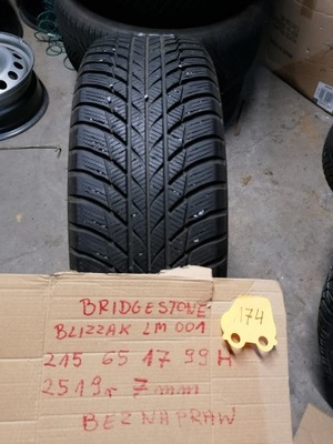 Bridgestone Blizzak LM001 215 65 17 99H 2019r 7mm