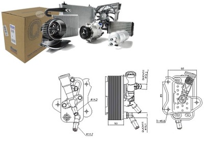 РАДИАТОР МАСЛА BMW 3 E90 3 E91 3 E92 3 E93 5 F10 5 F11 5 GRAN