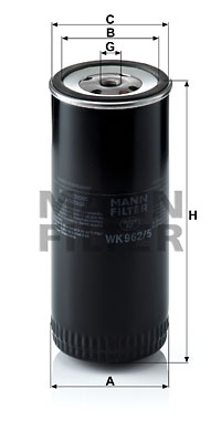 FILTRO COMBUSTIBLES MANN-FILTER WK962/5 WK9625  