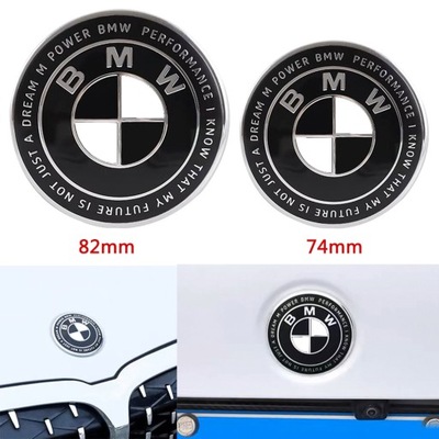 EMBLEMAT ZNACZEK LOGO BMW 82MM i 74MM