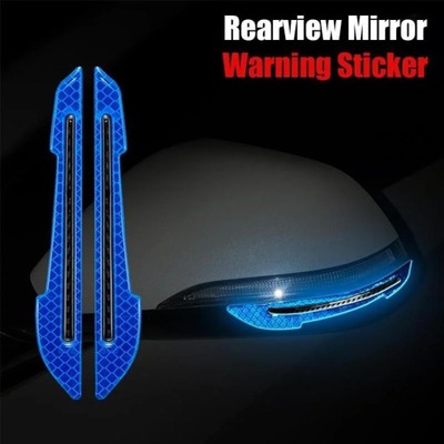 2PCS Car Rearview Mirror Reflective Sticker Car-styling Safety Warni~50580