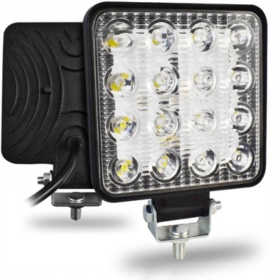 FARO EN FUNCIONAMIENTO 16 DIODO LUMINOSO LED HALÓGENO 48W 12V 24V DE DIODOS LUMINOSOS ANTINIEBLA  