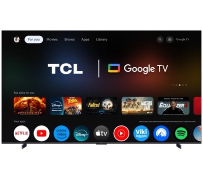 Telewizor QLED TCL 98P8K 98" 4K HDR 144Hz Google TV