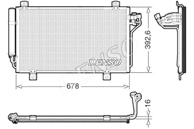 DENSO CONDENSADOR DE ACONDICIONADOR MAZDA 3 6 1.5 2.0 2.5 12.12-  