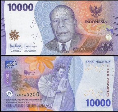 Indonezja 10000 Rupia 2022 P-165 UNC