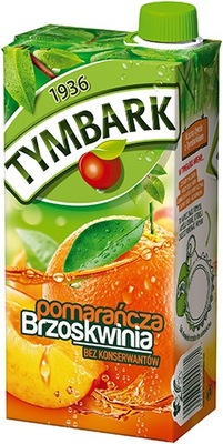 TYMBARK Napój pomarańczowo-brzoskwiniowy 1L