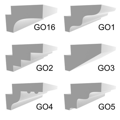 Gzyms listwa oświetleniowa LED XPS GO 40 x 80 mm