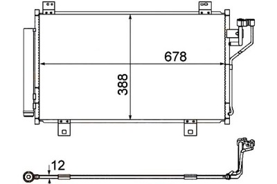 Hella конденсатор кондиционера mazda 6 kombi 2.0 gj фото №1