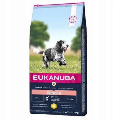 EUKANUBA Senior Medium Breed kurczak 15kg