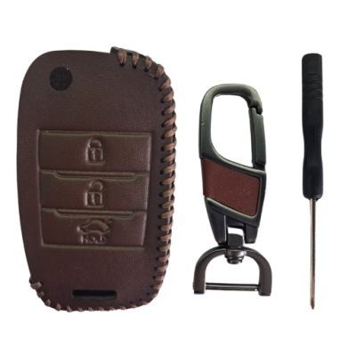 Ключ корпус ключа pilot чохол шкіряний kia ceed optima sportage k3 фото №1
