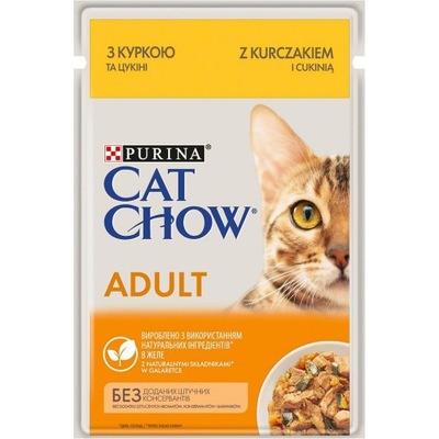 PURINA CAT CHOW Kurczak i cukinia 85g 26szt