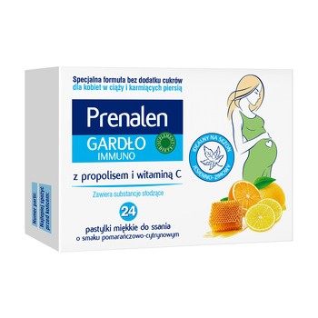 Prenalen Gardło Immuno, pastylki do ssania, 24szt