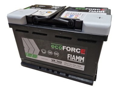 АККУМУЛЯТОР FIAMM ECOFORCE 70AH 760A AGM СТАРТ СТОП