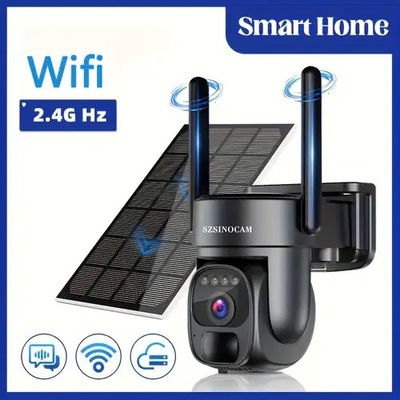 Kamera IP zewnętrzna solarna kamera WiFi 8MPX 4K
