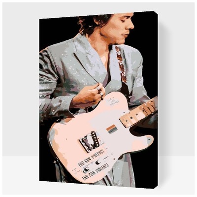 Malowanie Po Numerach Harry Styles Muzyka Gitara Koncert DUŻY 60 x 80 cm