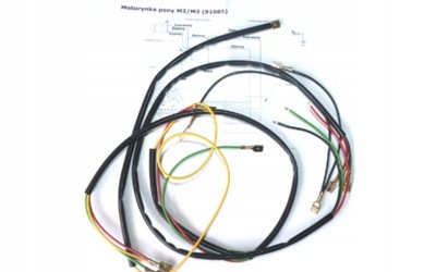 INSTALACJA ELEKTRYCZNA WIĄZKA OPASKI MOTORYNKA M2 M3 PONY