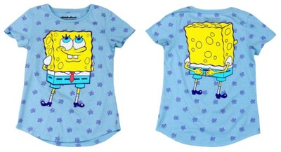 SpongeBob Kanciastoporty Koszulka T-shirt r. M-7/8