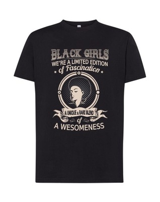 BLACK GIRL Koszulka miłośników czarnoskórych kobie