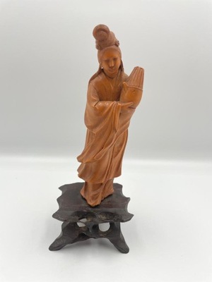 Chińska ręcznie robiona drewniana figurka