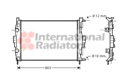 Van wezel радіатор wody renault grand scenic ii 2 фото №1