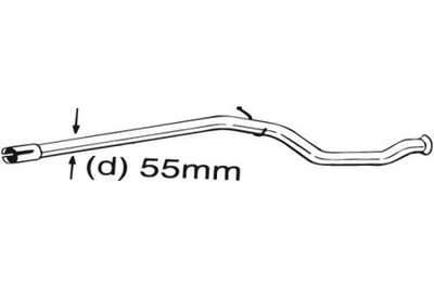 BOSAL TUBO DE ESCAPE MATERIAL PEUGEOT 206 2.0D 12.99-09.09  