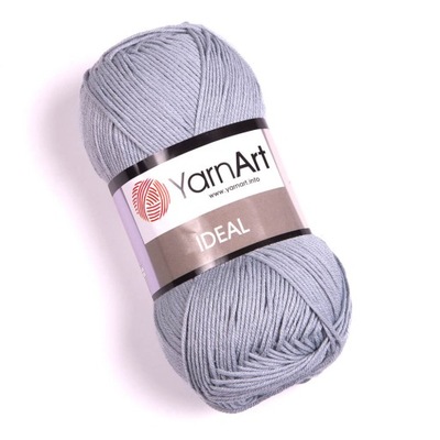 Włóczka YarnArt Yarn Art Ideal 100% bawełna szara 244