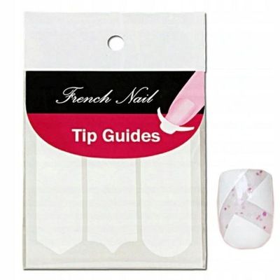 PASKI FRENCH MANICURE NAKLEJKI DO PAZNOKCII 48SZT