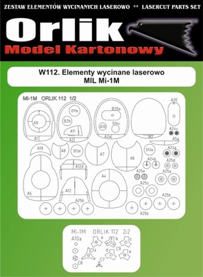 Wręgi wycinane laserowo do modelu MI-1M