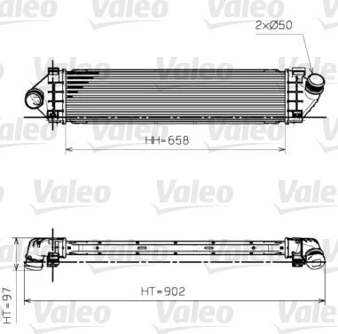 VALEO 818246 RADUADOR AIRE DE CARGA  