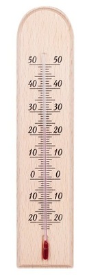 Termometr pokojowy drewniany