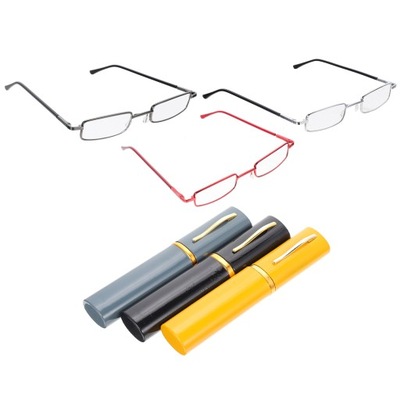 Okulary do czytania z uchwytem na długopis Wąskie kieszonkowe, dwuogniskowe
