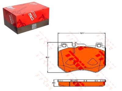 КОМПЛЕКТ КОЛОДОК ШАЛЬМІВНИХ TRW LP3137 FDB4607 BL2