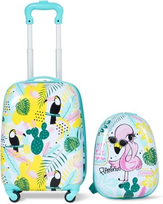 2-częściowy zestaw walizek dziecięcych z plecakiem