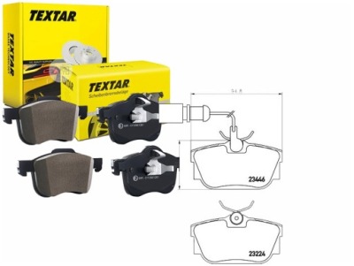 Комплект гальмівних колодок гальмівних textar 1205697 1133448 фото №1