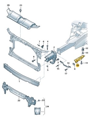 НОВЫЕ ОРИГИНАЛЬНЫЕ AUDI OE ЭЛЕМЕНТ PROWADZĄCY 4G0807283A