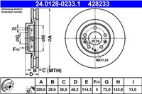 ATE DISKU STABDŽIŲ PRIEK. 320X28 V MAZDA CX-7 06-/CX-9 06- 