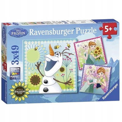 RAVENSBURGER PUZZLE 3 X 49 FROZEN KRAINA LODU