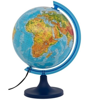 Globus 250 Fizyczny 3D podświetlany