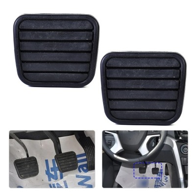 BELER NEW 2X RUBBER CAR CLUTCH BRAKE PEDALAS PAD COVER FOR GREAT WALL ~35141 