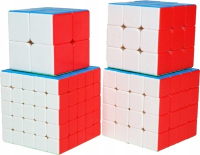 ZESTAW KOSTEK MOYU 2x2x2 3x3x3 4x4x4 5x5x5