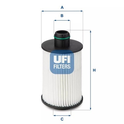 UFI FILTRO ACEITES OPEL, CHEVROLET OEM PIEZAS UFI 25.088.00  