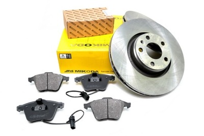 POLACO DISCOS DE FRENADO 321MM + ZAPATAS PARTE DELANTERA AUDI A6 C6 (2004-2011) [4F2]  