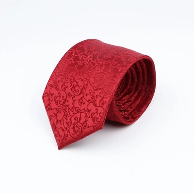 krawat Klasyczny niebieskie czerwone paski jednoli