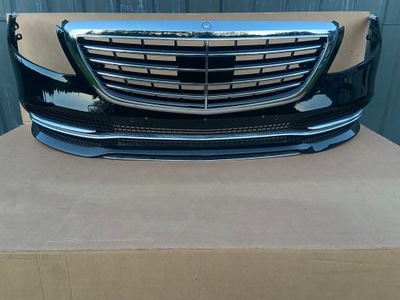WITH CLASS IN 222 BUMPER RADIATOR GRILLE FACELIFT 197 BLACK W222 NEW CONDITION ORIGINAL  