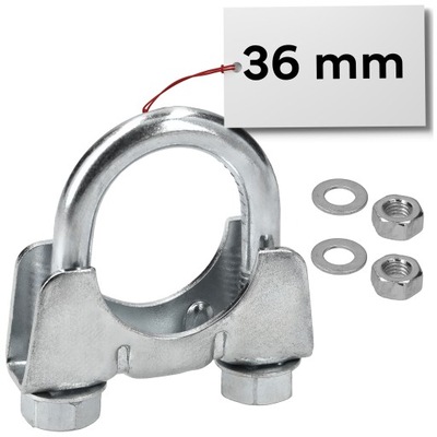 Obejma cybant OCYNKOWANY do rur 36 mm