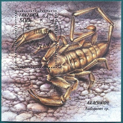 TANZANIA - 1994 - PAJĄKI - SERIA I BLOK